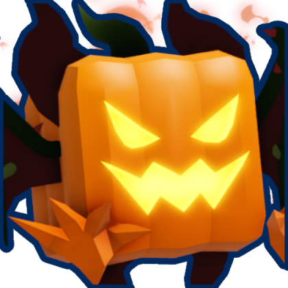 Bubble Gum Simulator INFINITY Halloween pet reference Pumpgeist Halloween-themed pet reference from Bubble Gum Simulator INFINITY's seasonal collection